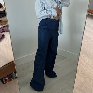 NAKD shimmery navy blue trousers